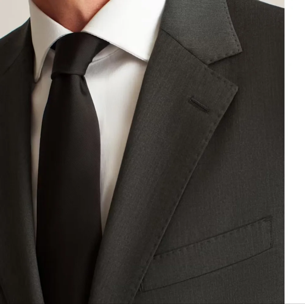 BONOBOS Marzotto Italian Wool Standard Fit Suit Jacket in Charcoal blk Size 44R